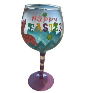 Easter wine glass